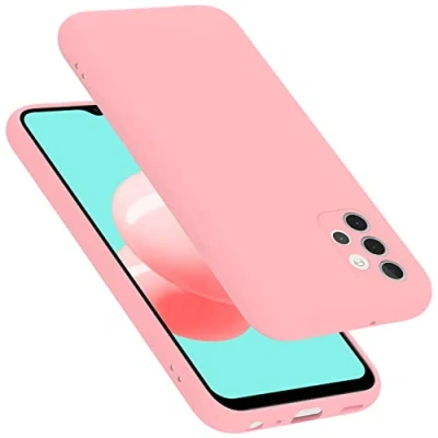Immagine di Cadorabo Custodia compatibile con Samsung Galaxy A32 4G in LIQUID ROSA Morbida Cover Protettiva Sottile di Silicone TPU Bordo Protezione Ultra Slim Case Antiurto Gel Back Bumper Guscio
