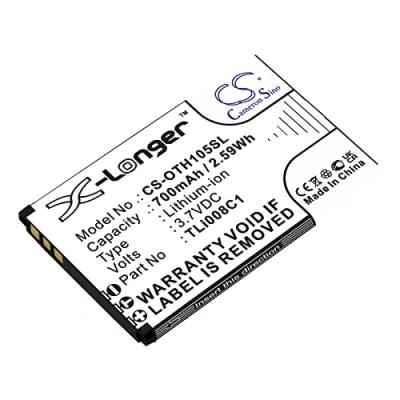 Immagine di TECHTEK batterie compatibile con [Alcatel] OneTouch 1054 sostituisce TLi008C1