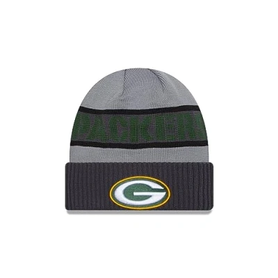 Immagine di New Era Green bay Packers NFL 2023 Sideline Tech Knit CW Gray Beanie One Size