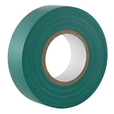 Immagine di Gocableties Nastro isolante verde 19 mm x 20 m Robusto ed autoadesivo Per proteggere, unire e riparare cavi 1 rotolo
