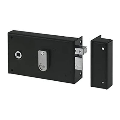 Immagine di Yale YAH36D Serratura a muro orizzontale con frusta, 2 chiavi in dotazione, asse 55 mm, quadrato 6 cachi, Droite