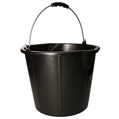 Immagine di KOTARBAU® Secchio in plastica con beccuccio, 15 l, manico, colore nero