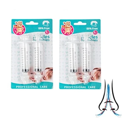 Immagine di CaiTang 4 pezzi Irrigatore Nasale,Set Nasale Bambini, con Siringa e Punta di Aspirazione in Silicone Riutilizzabile ​,Irrigatore per Lavaggi Nasali