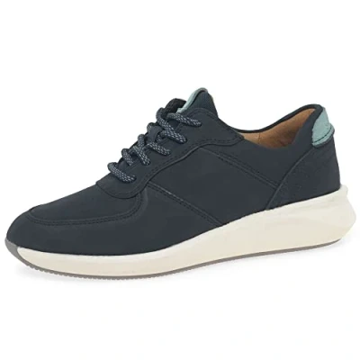Immagine di Clarks Un Rio Sprint, Scarpe da Ginnastica Donna, Blu (Navy Nubuck), 35.5 EU