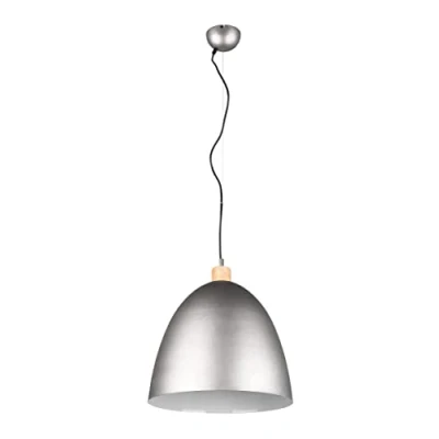 Immagine di Reality Leuchten Lampada a sospensione Jagger 1 luce, Ø40cm, nichel