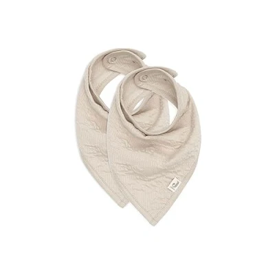 Immagine di Jollein Soft Waves Nougat Bavaglino a bandana, confezione da 2 pezzi, 029 867 67051