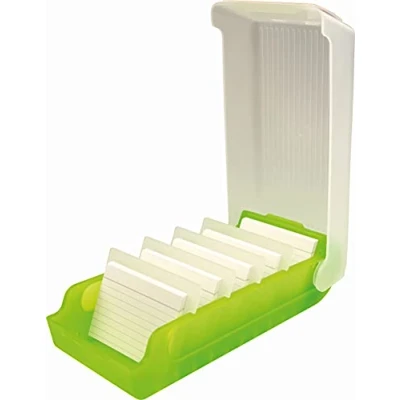 Immagine di helit Beebox Scatola per schede flash, formato A8, 600 carte, colore: Verde lime