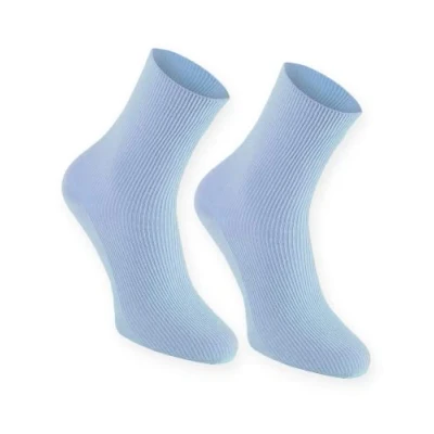 Immagine di Rainbow Socks Donna Uomo Calzini Diabetici Senza Elastico di Cotone 1 Paio Blu Taglia 36 38