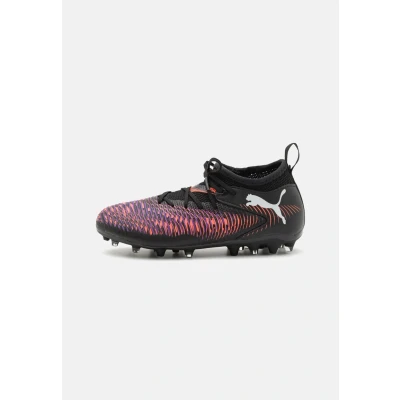 Immagine di Puma Future 8 Match MG JR Unisex Scarpe da calcetto con tacchetti per bambini, Taglia: 38.5, Black/white/glowing red Sintetico / tessuto