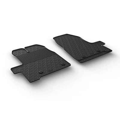 Immagine di Gledring 0559 Set tappetino Gomma anteriore e posteriore 4 nero 750mm 550mm FORD: Transit Custom V362 Van, Bus