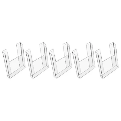 Immagine di HMF 46843 Espositore da parete in acrilico, 5 pezzi, DIN A4 verticale, trasparente