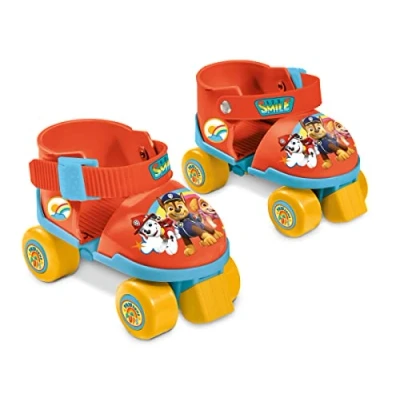 Immagine di Mondo Toys Pattini a rotelle Regolabili Paw Patrol per Bambini Taglia dal 22 al 29 Set Completo di Borsa Trasparente, gomitiere e Ginocchiere, 28312