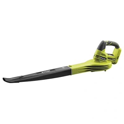 Immagine di Ryobi OBL1820S Soffiatore a Batteria 18V ONE+, con Bocchetta Inclinata e Tubo Removibile, Impugnatura Ergonomica, Non Inclusa, Velocità Ventola 245 km/h, Flusso d&#039;Aria 2,6 m3/min