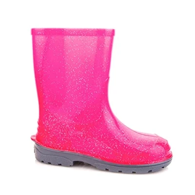 Immagine di Lemigo Bambini Stivali da Pioggia Ragazzi Ragazze Scarpe di Gomma Elza (Elza Rosa, numeric_35)