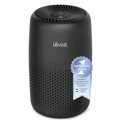 Immagine di Levoit Core Mini Purificatore d’Aria con Filtro HEPA, Aromaterapia, Ultra Silenzioso 25 dB, 3 Velocità, Basso Consumo 7W, Per Allergie, Polvere, Peli di Animali, Nero