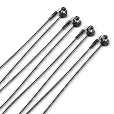 Immagine di CME Cavo MIDI TRS in confezione Da 4 pezzi dritto versione a (3,5 mm 1/8 di pollice) DIN angolato 5 pin, 3 piedi/90 cm Perfetto per gli spazi ristretti e il patching