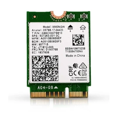 Immagine di AC9560 CNVio Upgrade to Wi Fi 5 Wireless AC 1.73 Gbps Bluetooth 5.1 Support M.2 Dual Band 802.11ac No vPro 9560NGW (AC9560)