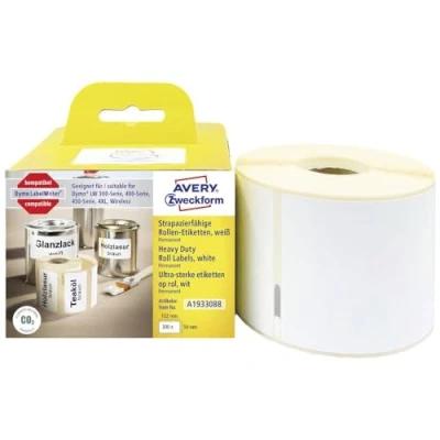 Immagine di Avery Zweckform A1933088 Rotolo di etichette 102 x 59 mm Pellicola Bianco 1 pz. Etichetta universale