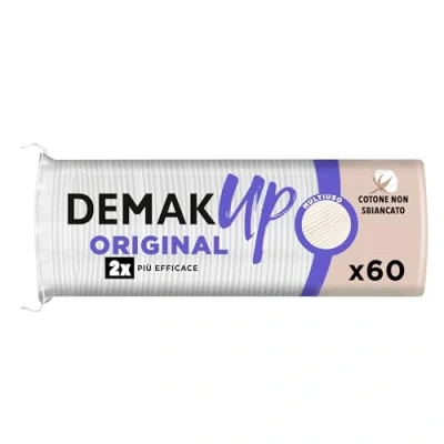 Immagine di Demak&#039;Up Original 60 Dischetti Struccanti, Non Sbiancati, Fibre di Cotone Naturali