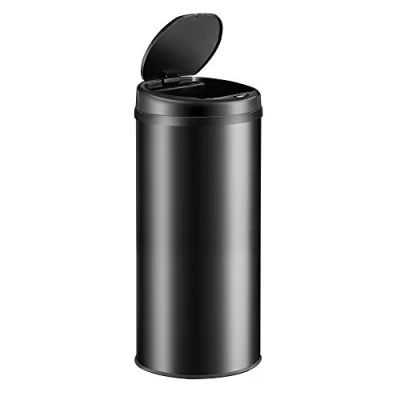 Immagine di Monzana® Cestino a Sensore incl. Cavo di Ricarica Acciaio Inox Display LED Touchless Pattumiera Smart Raccolta Differenziata