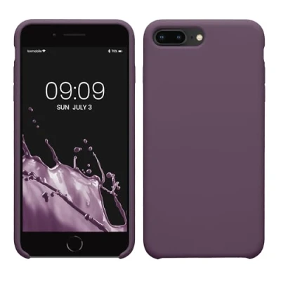 Immagine di kwmobile Cover per Apple iPhone 7 Plus/iPhone 8 Plus Custodia Back Case Smartphone in Silicone TPU Protezione Gommata Iris pallido