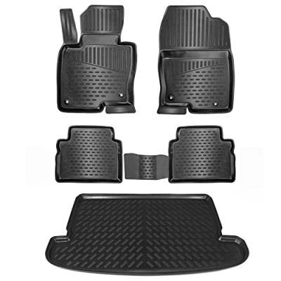 Immagine di ELMASLINE Set di tappetini in gomma 3D e vasca per bagagliaio Mazda CX 5 dal 2017