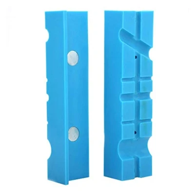Immagine di ganasce per morsa, 2 pezzi morsa da banco Cuscinetto magnetica multi scanalatura Protezioni morbide Cuscinetti Accessori ingegneria/Armaiolo/Falegnameria