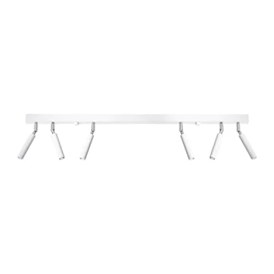 Immagine di SOLLUX lighting EYETECH 6 Lampada da Soffitto Acciaio Design Cilindrico Minimalista Moderno per Camera Letto Soggiorno Industriale Lofty G9 A++ E 100/3/20 cm 6x Sorgente Luminosa
