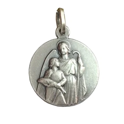 Immagine di Medaglietta di San Raffaele Arcangelo In Argento Massiccio 925
