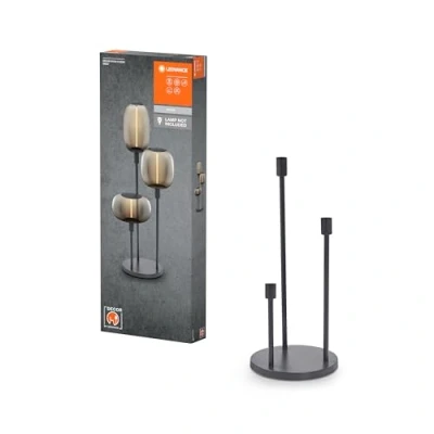 Immagine di LEDVANCE lampada da terra decorativa con attacco E27, supporto grande (altezza 146 cm), beige, cavo di alimentazione 1,8 m, disponibile a parte la LED OSRAM 1906 perfettamente abbinata