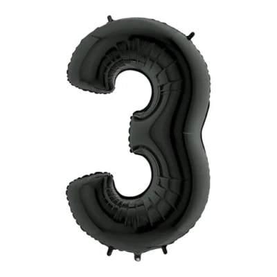 Immagine di Grabo Numero 3 Superloon confezione singola, lunghezza: 100 cm, colore: nero, Black, 40&#039;&#039; (1mt), 043K P