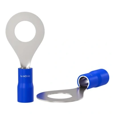 Immagine di Lumonic 25x capocorda ad anello M6 parzialmente isolato 1,5 2,5mm² I blu set di capocorda, M6,
