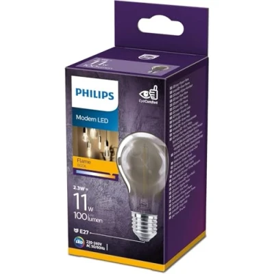 Immagine di Philips Lighting 75963600 LED (monocolore) E27 Forma di bulbo 2.3 W = 11 Bianco caldo (Ø x L) 6 cm 10.6 1 pz.