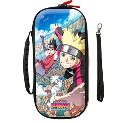 Immagine di Konix Boruto Naruto Next Generations Custodia protettiva e da trasporto Fly per Nintendo Switch, Switch Lite OLED Motivo Squadra 7 Konoha
