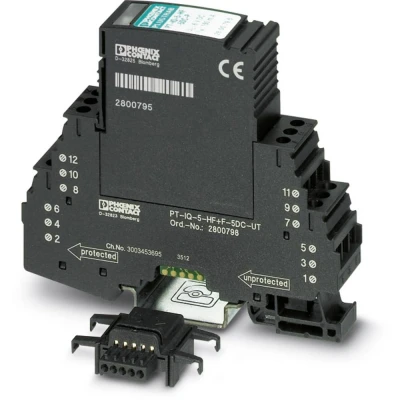 Immagine di Phoenix Contact 2801291 PT IQ 5 HF 5DC Scaricatore di sovratensioni Protezione da per: Armadi distribuzione 10 kA 1 pz.