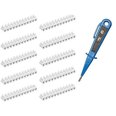 Immagine di H + Werkzeug 10 x set di morsetti 1 tester tensione/tester fase 45300 VDE (morsettiera a morsetto)