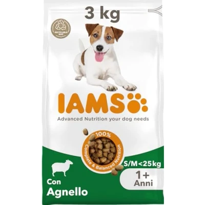 Immagine di IAMS Cibo secco per cani di taglia piccola e media con agnello, 1+ anni, 3kg