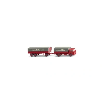 Immagine di Wiking 041203 H0 Camion modello Henschel Cavo per rimorchio a pignone HS 14/16 Spedition Dissner
