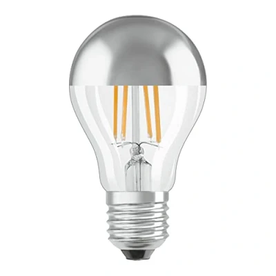 Immagine di Osram PARATHOM® CLASSIC a Mirror 50 6.5W/2700K E27 Lampade LED forma di pistone classica con corona specchio