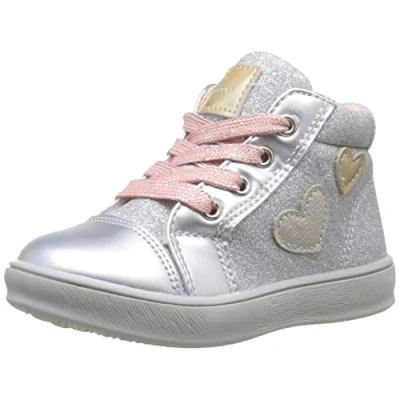 Immagine di Chicco Sneaker con zip laterale e stringhe, Bambina ragazza, Argento, 21, Designed in Italy