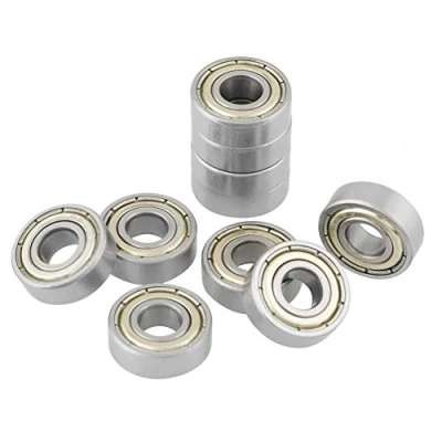 Immagine di Akozon 10 pezzi Cuscinetti a sfere 696ZZ 6 x 15 5 mm in acciaio inossidabile