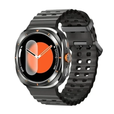 Immagine di XINDADA 2024 W7 Ultra Smart Watch AMOLED 3D Menu Ai Dail SOS Function Smartwatch for Android iOS Bluetooth Call Wireless Charging (Black)
