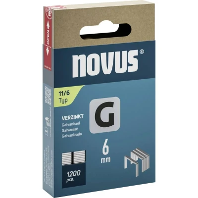 Immagine di Graffette tipo 11 1200 pz. Novus 042 0795 Dimensioni (L x L) 6 mm 10.6