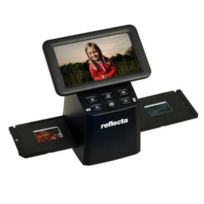 Immagine di Reflecta x33 Scan Scanner per diapositive, negativi 4608 x 3072 Display integrato, Slot schede di memoria