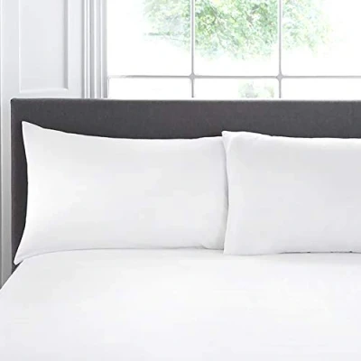 Immagine di Appletree Coppia di federe per cuscino, 100% cotone, 76 x 48 cm, colore: Bianco