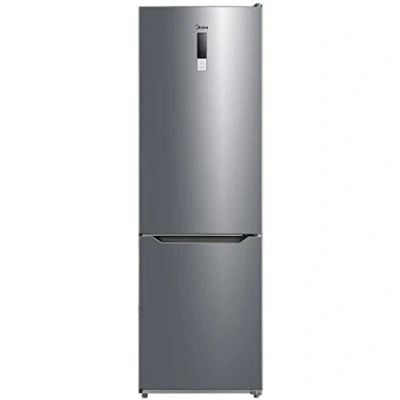 Immagine di Midea, MDRB424FGD02, frigorifero con congelatori, 310 L, 188 KWH/annum, Luce LED, Nofrost, Controllo digitale, 38 dB, Inox, Compressore Inverter