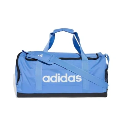 Immagine di adidas Unisex Adulto Essentials Linear Duffel Bag, blue fusion/black/white, M