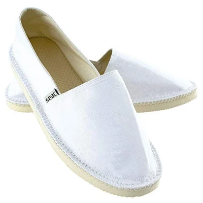 Immagine di SEAC Malaga, Espadrillas Casual per Donna e Uomo in Canvas Dettagli Corda, Suola Antiscivolo, Blu, 40