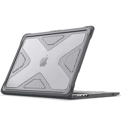 Immagine di FINTIE Protettiva Custodia Compatibile con MacBook Air 15 M3 M2 2023 2024 (Modello A3114/A2941), Antiurto Robusto Case Rigido Paraurti in TPU, Grigio