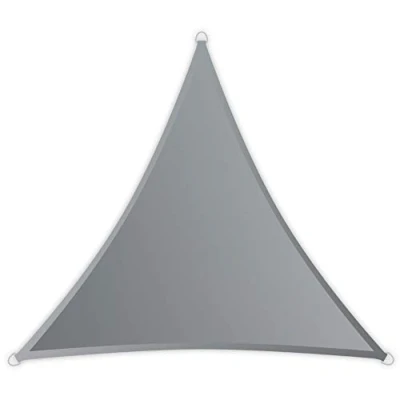 Immagine di Windhager Tenda SunSail Riviera, Triangolo 3, 6 x 3,6 m (equilatero), Protezione UV, Resistente alle intemperie, Grigio Argento, 10890